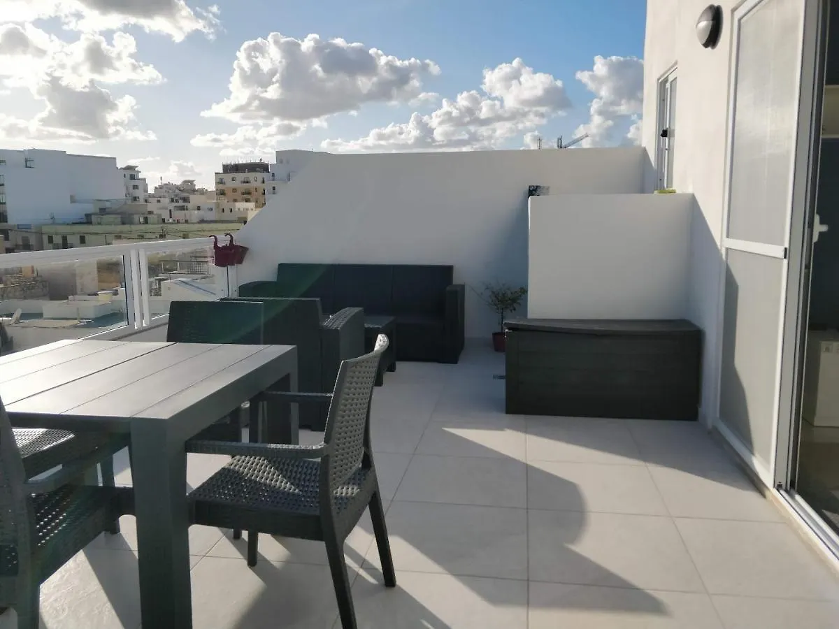 马尔萨斯卡拉Sea View Penthouse With Large Terrace Irom1-1公寓 马耳他